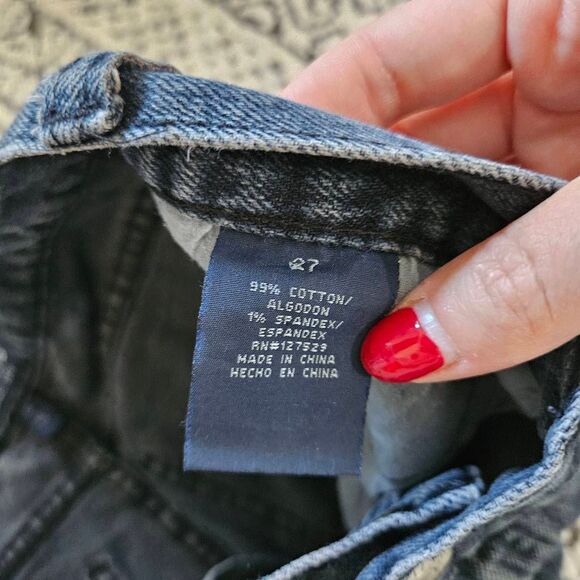 3/$15 Les Halles Cut Off Denim Short Shorts Size 27 - Picture 3 of 6